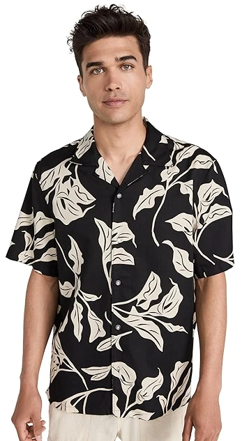 Club Monaco Short Sleeve Lily Stencil Shirt 9 Club Monaco Short Sleeve Lily Stencil Shirt - Image 7