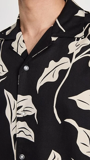 Club Monaco Short Sleeve Lily Stencil Shirt 7 Club Monaco Short Sleeve Lily Stencil Shirt - Image 5