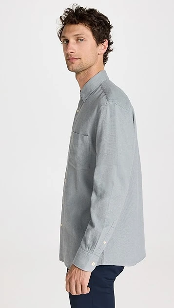 Club Monaco Long Sleeve Waffle Shirt 5 Club Monaco Long Sleeve Waffle Shirt - Image 3