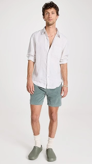 Club Monaco Striped Linen Shirt 6 Club Monaco Striped Linen Shirt - Image 4