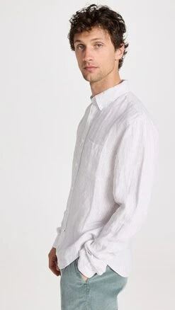 Club Monaco Striped Linen Shirt 11 Club Monaco Striped Linen Shirt -Shopbop clubm4460720d67 1681856749645 2 0. UX357 QL90