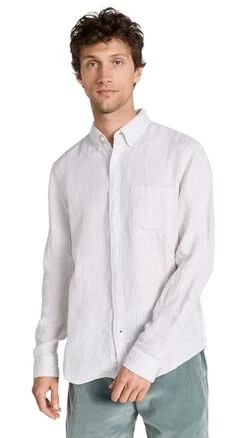 Club Monaco Striped Linen Shirt 14 Club Monaco Striped Linen Shirt -Shopbop clubm4460720d67 1681856749723 2 0. UX357 QL90