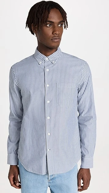 Club Monaco Banker Stripe Poplin Shirt 8 Club Monaco Banker Stripe Poplin Shirt - Image 6