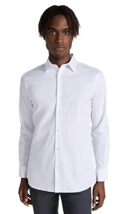 Club Monaco Stretch Dress Shirt Solid -Shopbop clubm44656102ca 1681850238870 2 0. UX357 QL90