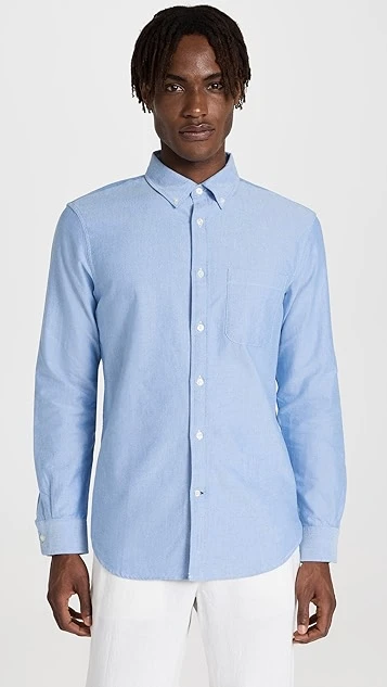 Club Monaco Slim BD Blue Oxford Shirt 8 Club Monaco Slim BD Blue Oxford Shirt - Image 6