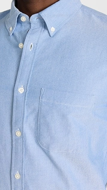 Club Monaco Slim BD Blue Oxford Shirt 7 Club Monaco Slim BD Blue Oxford Shirt - Image 5