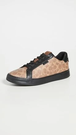 Coach New York Lowline Low Top Sneakers In Signature Canvas