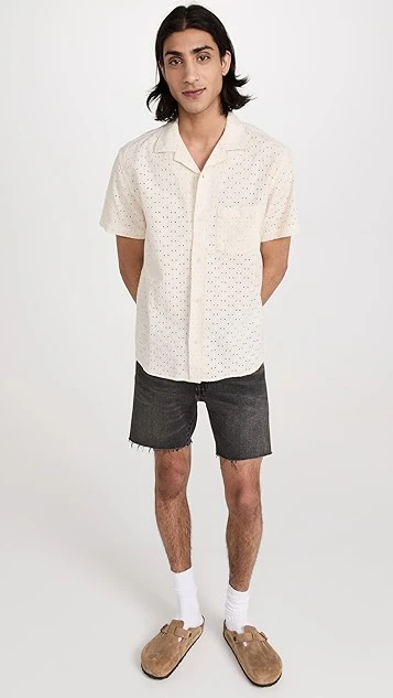 Corridor Floral Eyelet Short Sleeve Shirt 6 Corridor Floral Eyelet Short Sleeve Shirt - Image 4