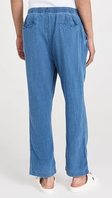 Corridor Washed Indigo Drawstring Trousers 4 Corridor Washed Indigo Drawstring Trousers - Image 2