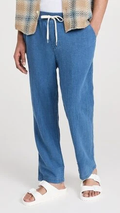 Corridor Washed Indigo Drawstring Trousers