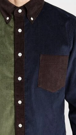 De Bonne Facture Paneled Button Down Shirt -Shopbop debon3012160523 1672870344169 2 0. UX357 QL90