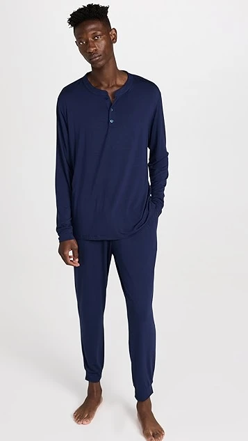 Eberjey Henry Modal Long PJ Set 9 Eberjey Henry Modal Long PJ Set - Image 7