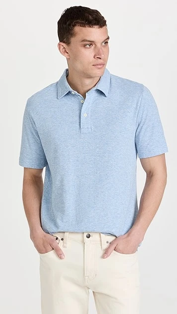 Faherty Cloud Short Sleeve Polo 3 Faherty Cloud Short Sleeve Polo