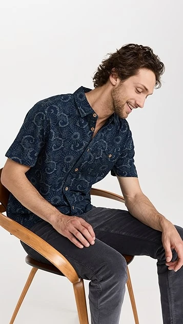 Faherty Short Sleeve Knit Seasons Shirt 3 Faherty Short Sleeve Knit Seasons Shirt