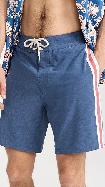 Faherty Retro Surf Stripe 7" Boardshorts 3 Faherty Retro Surf Stripe 7" Boardshorts