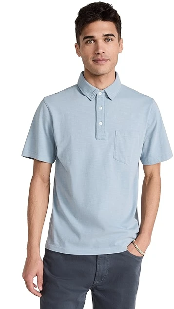 Faherty Sunwashed T Shirt Polo 8 Faherty Sunwashed T Shirt Polo - Image 6