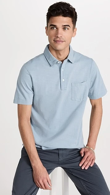 Faherty Sunwashed T Shirt Polo 3 Faherty Sunwashed T Shirt Polo