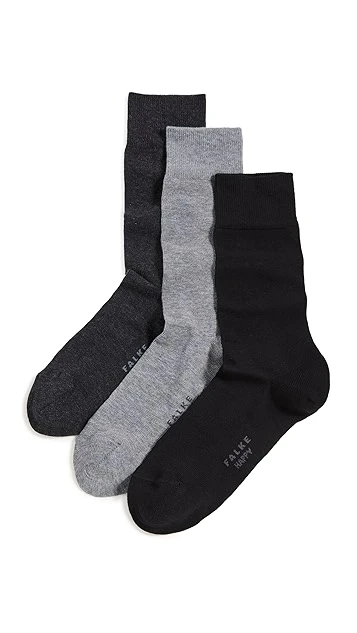 Falke Happy Crew Socks 3 Pack 6 Falke Happy Crew Socks 3 Pack - Image 4