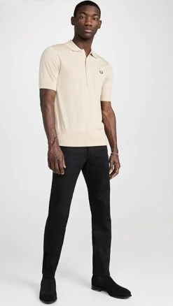 Fred Perry Short Sleeve Knitted Shirt -Shopbop fperr3058648696 1675893176465 2 0. UX357 QL90