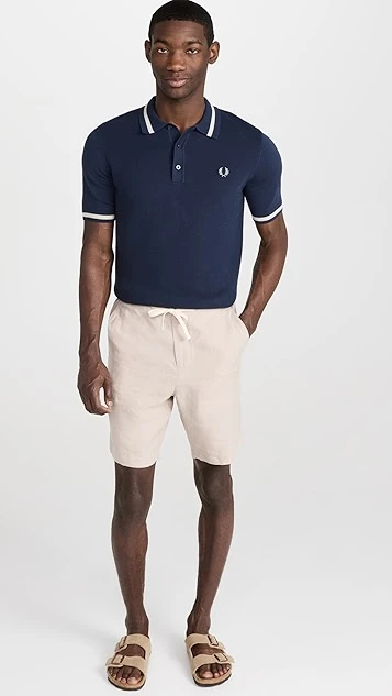 Fred Perry Textured Front Knitted Shirt 6 Fred Perry Textured Front Knitted Shirt - Image 4