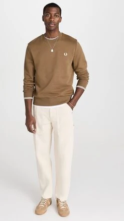 Fred Perry Crew Neck Sweatshirt -Shopbop fperr3059367858 1675367568574 2 0. UX357 QL90