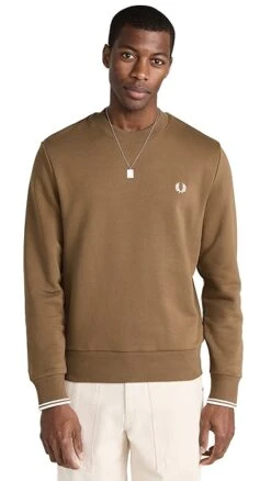 Fred Perry Crew Neck Sweatshirt -Shopbop fperr3059367858 1675367568721 2 0. UX357 QL90