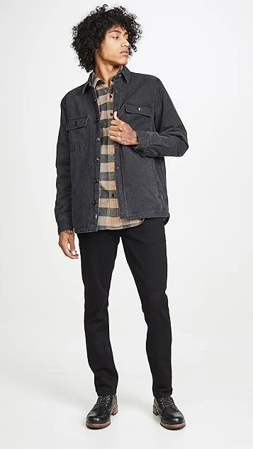 FRAME L'Homme Slim Denim Jeans In Noir Wash 6 FRAME L'Homme Slim Denim Jeans In Noir Wash - Image 4