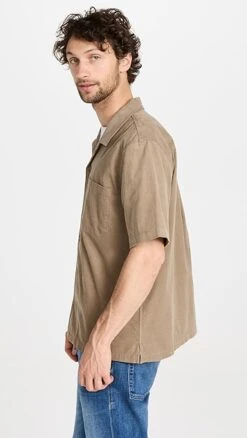 FRAME Light Weight Cord Camp Collar Shirt -Shopbop frame3221815230 1677863361403 2 0. UX357 QL90