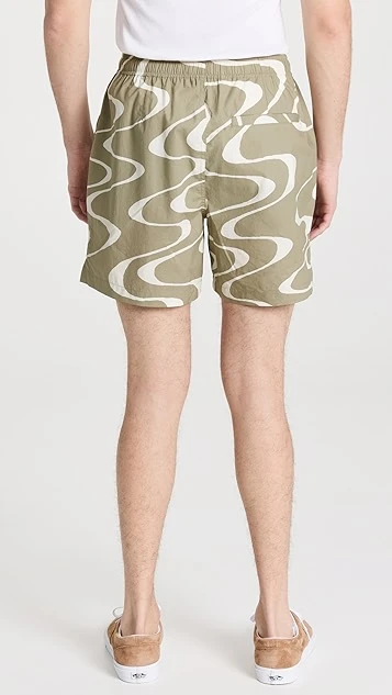 FRAME Abstract Wave Graphic Shorts (6" Inseam) 4 FRAME Abstract Wave Graphic Shorts (6" Inseam) - Image 2