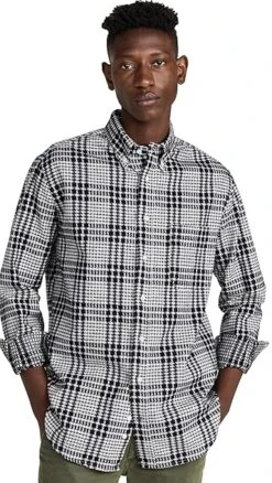 Gitman Vintage Black Large Houndstooth Check -Shopbop gitma304921c3c8 1664209552393 2 0. UX357 QL90