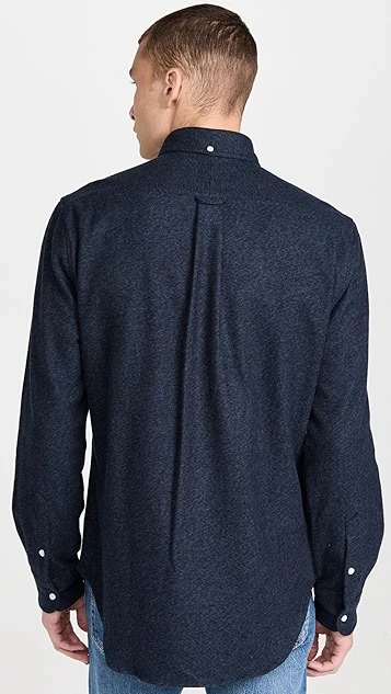 Gitman Vintage Navy Cotton Tweed 4 Gitman Vintage Navy Cotton Tweed - Image 2