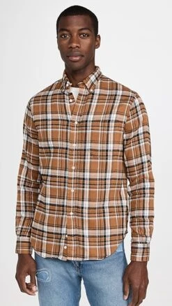 Gitman Vintage Brushed Triple Yarn Button Down Shirt -Shopbop gitma304981c3c8 1664982637390 2 0. UX357 QL90