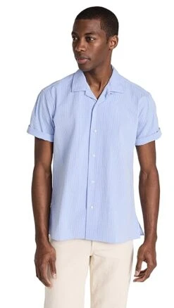 Gitman Vintage Seersucker Camp Collar Shirt -Shopbop gitma305051a569 1680116706939 2 0. UX357 QL90