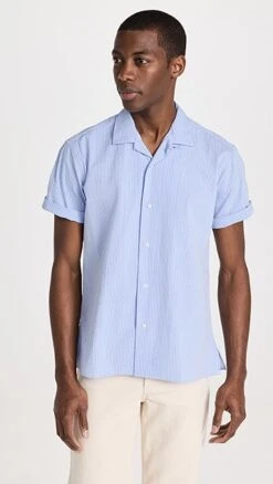 Gitman Vintage Seersucker Camp Collar Shirt -Shopbop gitma305051a569 1680116707021 2 0. UX357 QL90