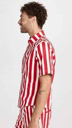 House Of Aama Azaka Cabana Stripe Button-Up Shirt -Shopbop haama300371e6b3 1668525458840 2 0. UX357 QL90