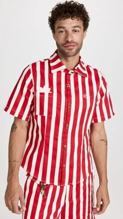 House Of Aama Azaka Cabana Stripe Button-Up Shirt -Shopbop haama300371e6b3 1668525459318 2 0. UX357 QL90