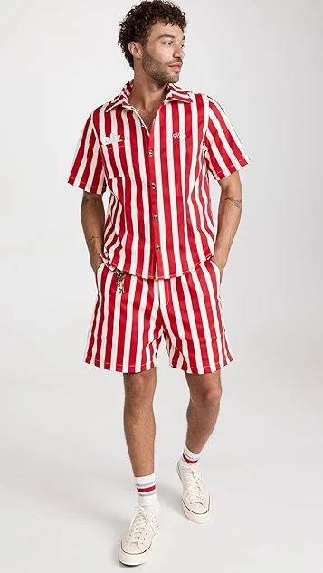 House Of Aama Azaka Cabana Stripe 6" Shorts 6 House Of Aama Azaka Cabana Stripe 6" Shorts - Image 4