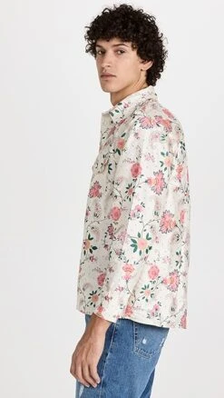 House Of Aama Floral Silk Button Up Shirt -Shopbop haama3003913149 1666723030347 2 0. UX357 QL90