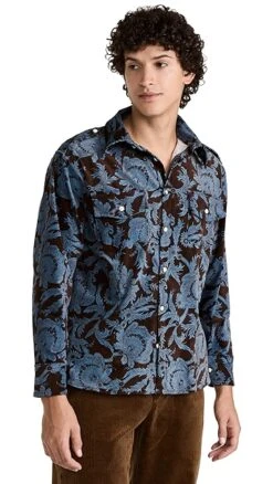 House Of Aama Paisley Corduroy Button Up Shirt 14 House Of Aama Paisley Corduroy Button Up Shirt -Shopbop haama30040126ca 1666723013092 2 0. UX357 QL90