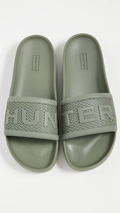 Hunter Boots Bloom Algae Foam Slides