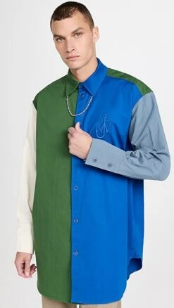 JW Anderson Colorblock Overshirt -Shopbop jwand3010092234 1664319139922 2 0. UX357 QL90