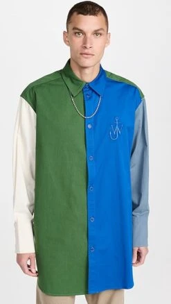 JW Anderson Colorblock Overshirt -Shopbop jwand3010092234 1664319140158 2 0. UX357 QL90