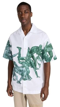 JW Anderson Pol Print Short Sleeve Shirt -Shopbop jwand301091c925 1680117858290 2 0. UX357 QL90