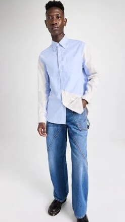 JW Anderson Classic Fit Patchwork Shirt 12 JW Anderson Classic Fit Patchwork Shirt -Shopbop jwand3011791797 1674747130606 2 0. UX357 QL90