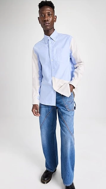 JW Anderson Classic Fit Patchwork Shirt 6 JW Anderson Classic Fit Patchwork Shirt - Image 4