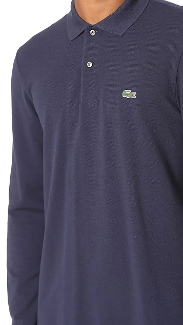 Lacoste Long Sleeve Classic Pique Polo Shirt 7 Lacoste Long Sleeve Classic Pique Polo Shirt - Image 5