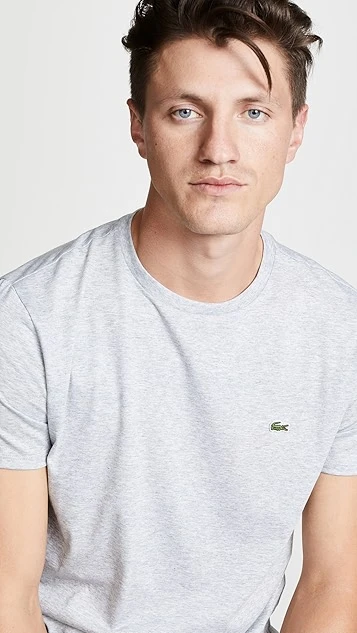 Lacoste Crew Neck Pima Cotton Jersey T-Shirt 7 Lacoste Crew Neck Pima Cotton Jersey T-Shirt - Image 5