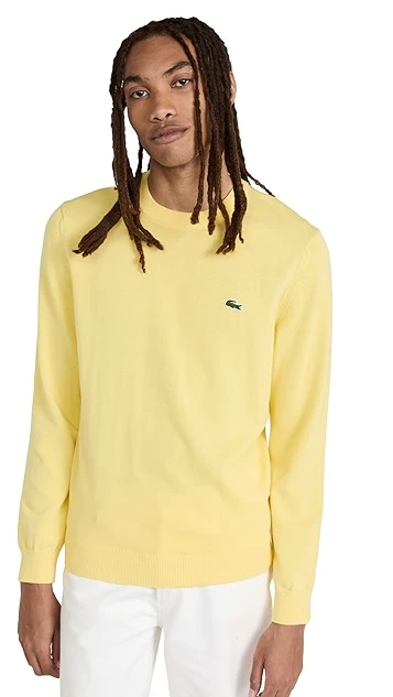 Lacoste Organic Cotton Crew Neck Sweater 8 Lacoste Organic Cotton Crew Neck Sweater - Image 6