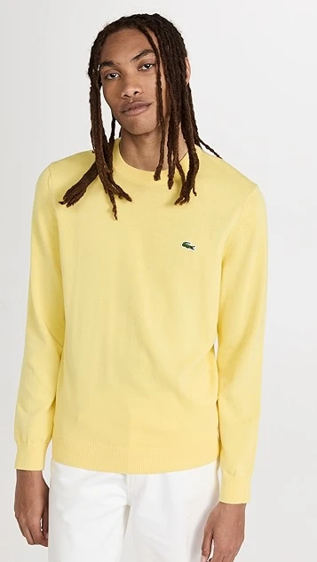 Lacoste Organic Cotton Crew Neck Sweater 9 Lacoste Organic Cotton Crew Neck Sweater - Image 7