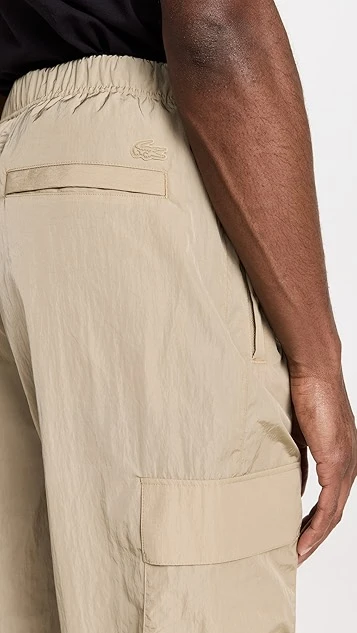 Lacoste Taffeta Relaxed Fit Cargo Belted Trousers 7 Lacoste Taffeta Relaxed Fit Cargo Belted Trousers - Image 5
